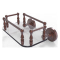 Antique Copper Wall Mounted Glass Guest Towel Tray D49588