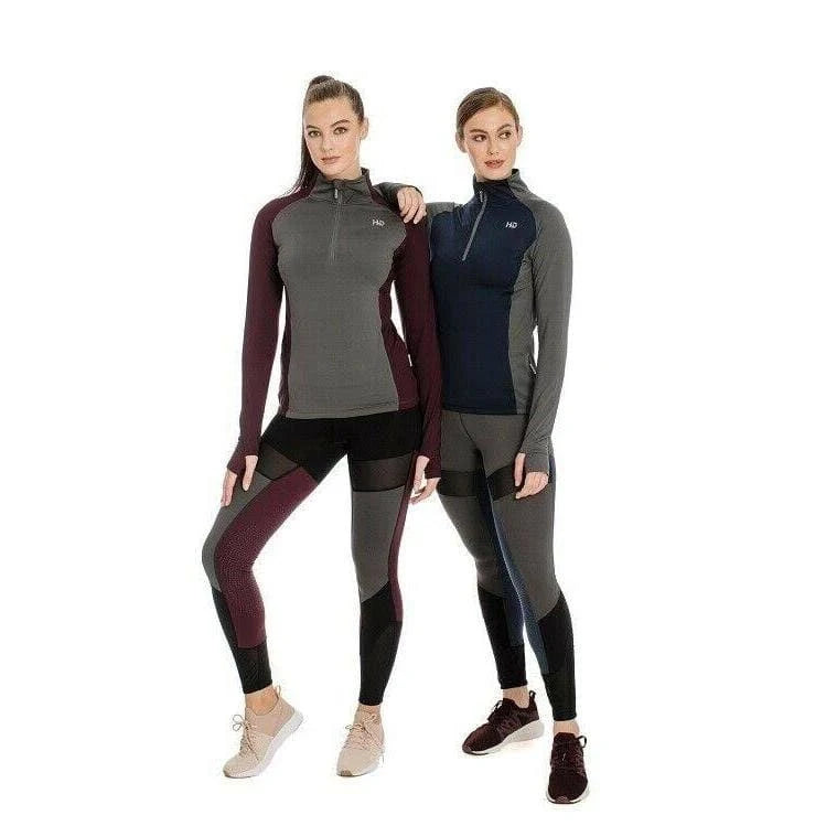 Black/Fig Riding Tights Medium W2238