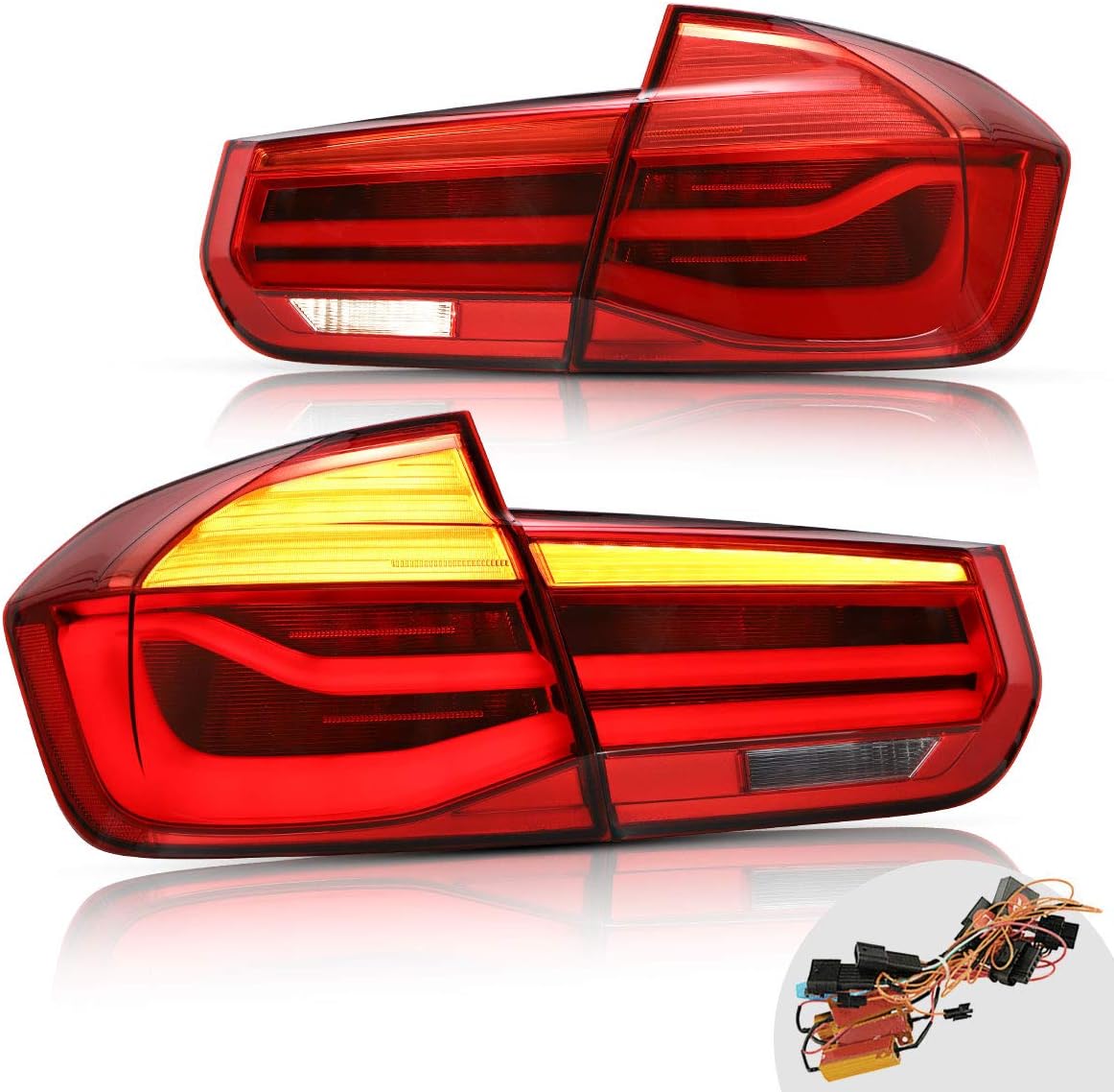 LED Sequential Smoked Tail Lights for BMW F30 Sedan 2013-2018 N48315