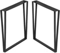 28” Height 18” Wide Black Metal Table Legs 2 PCS S973