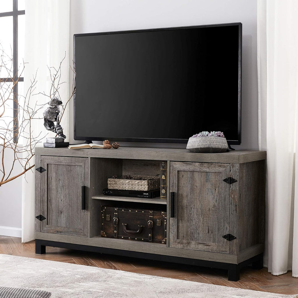 60 Inch Wood TV Stand with 6 Storages X811147