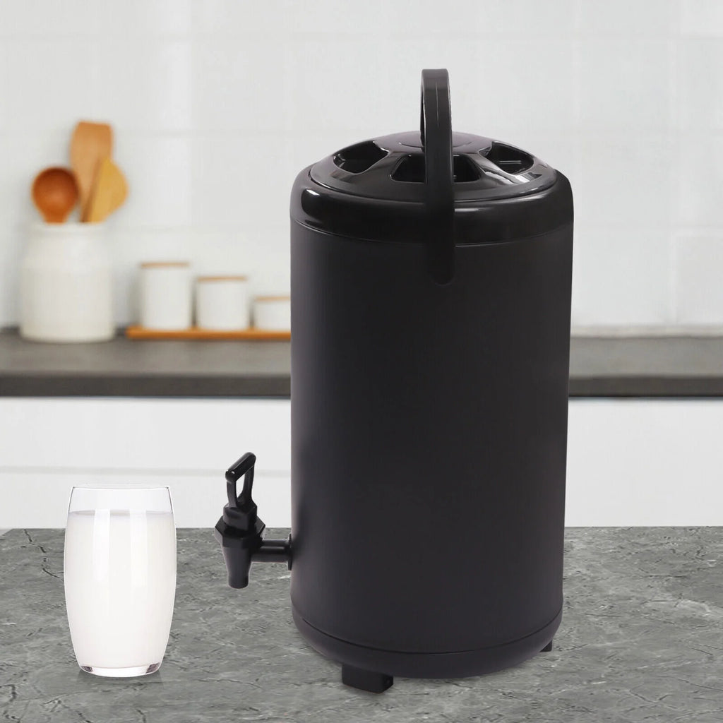 Black 2.3 Gallon Insulated Beverage Dispenser with Handles Q410065