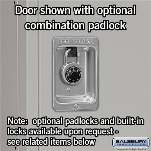 Metal Locker, Single Tier, 3 Wide, 6 Feet High, 15 Inches Deep, Gray K1874
