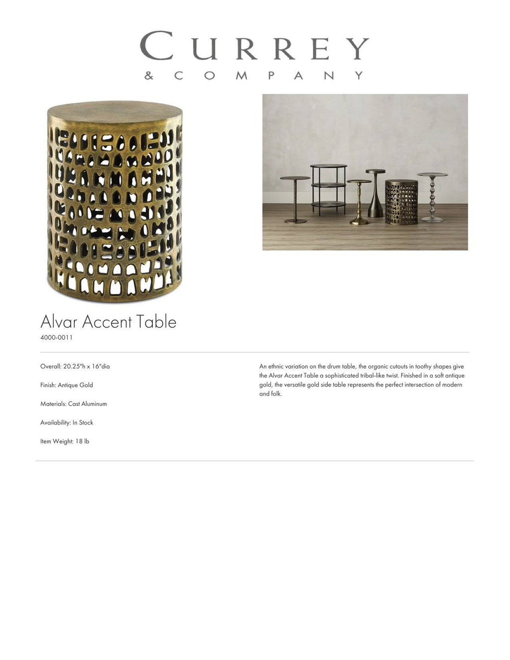 Accent Table E2597
