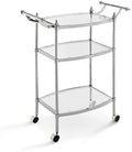 Chrome Metal Bar Cart Q304709