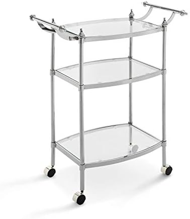 Chrome Metal Bar Cart Q304709