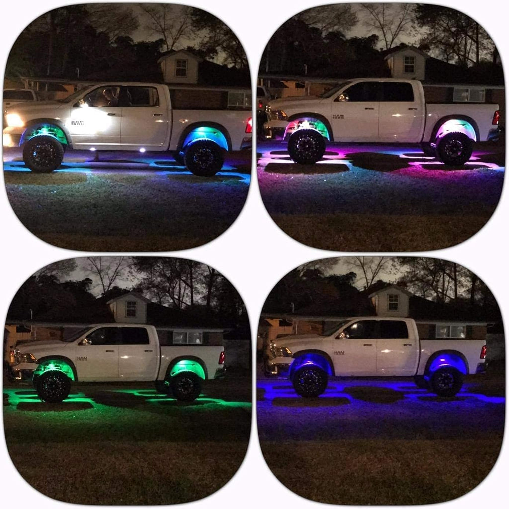 8 Pods RGBW LED Rock Lights for Trucks SUV Car ATV UTV K83514