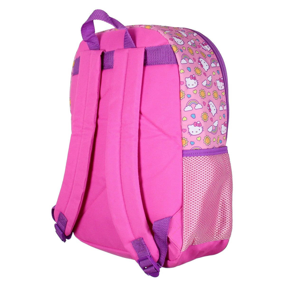 Neon Rainbows Magic Sequins 5 Piece Set Travel Backpack Lunch Bag Cinch Bag Gadget Case Water Bottle N84565