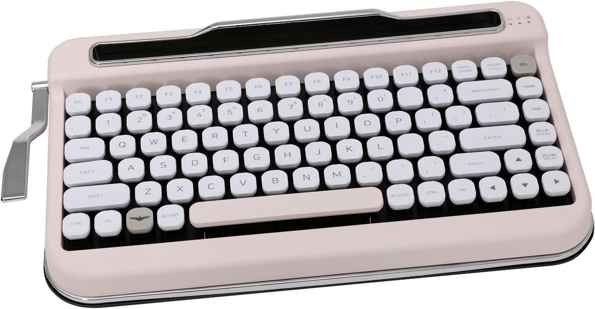 Baby Pink Bluetooth Keyboard with Cherry Mx Blue Switch Q967864