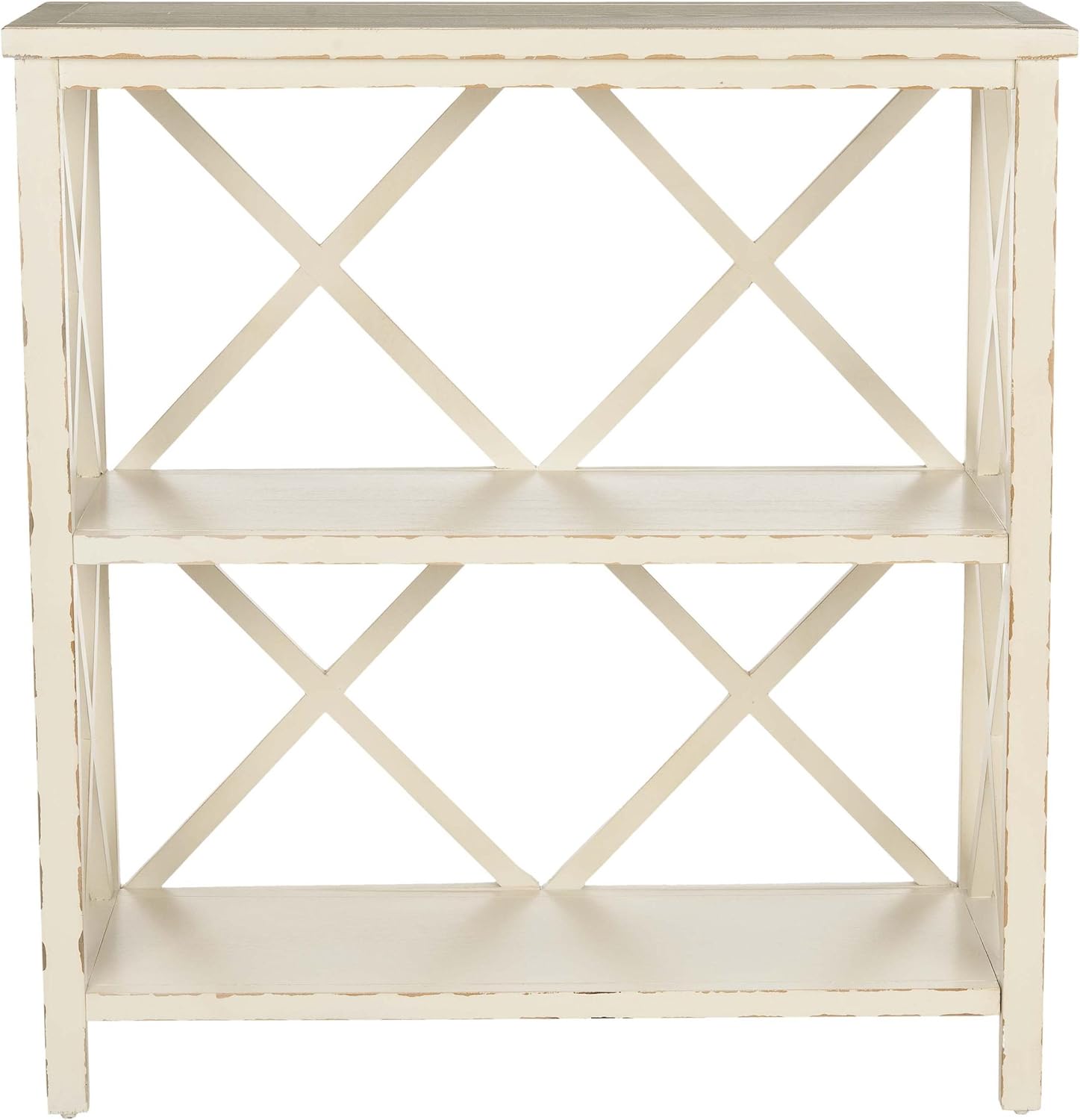 Oak 2-Tier Open Bookcase Y5616