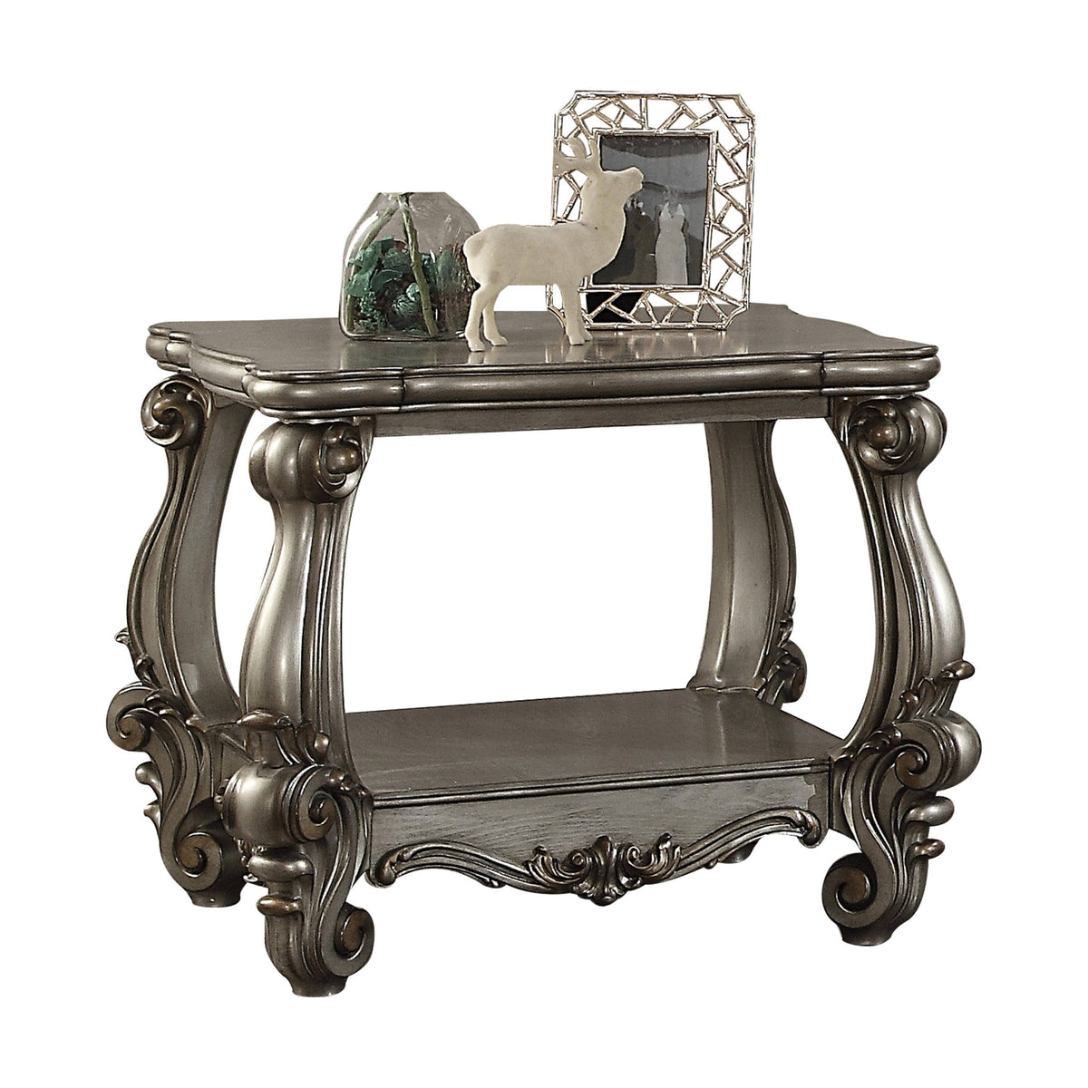 Antique Platinum End Table F9673