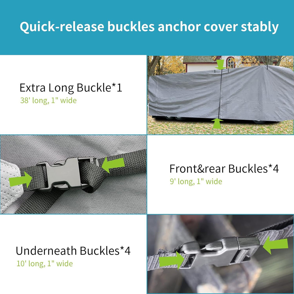 Class A RV Cover for 30-33’ with Side Door Access J650689