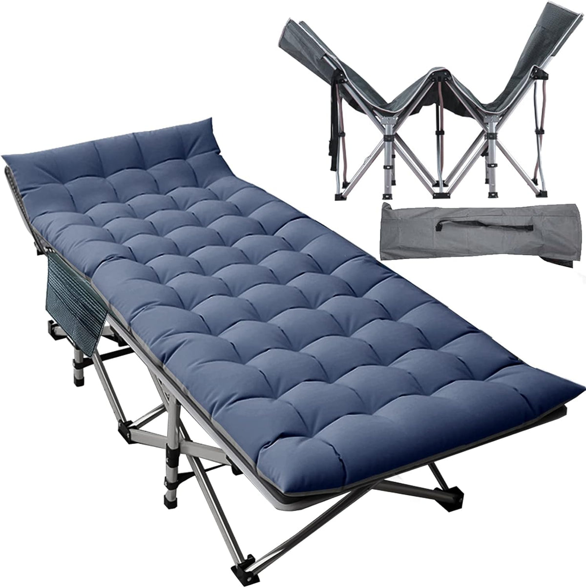 Double Layer 1200D Folding Camping Cots with Carrying Bag N667