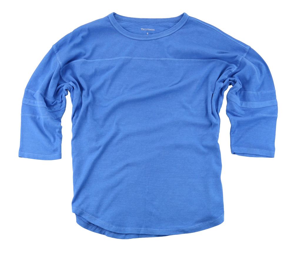 Beach Blue 3/4 Sleeve Vintage Jersey X4540
