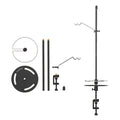 Collapsible Camping Lamp Pole Adjustable Heights Lightweight Aluminum Alloy Lantern Hanger G109745