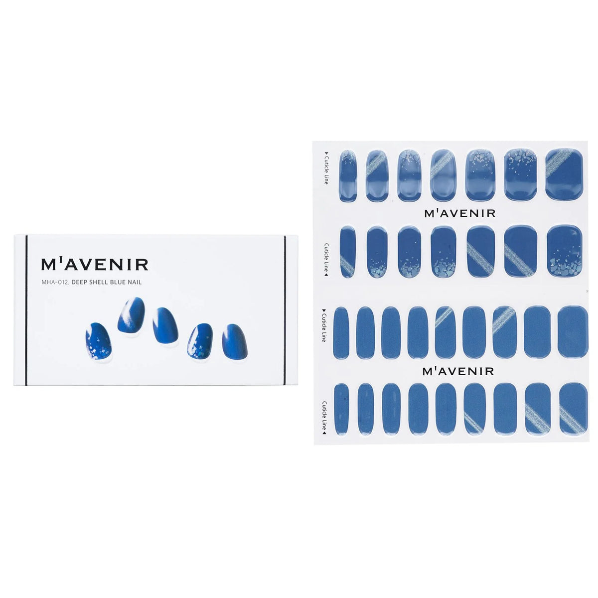 32pcs Blue Nail Sticker Z2020