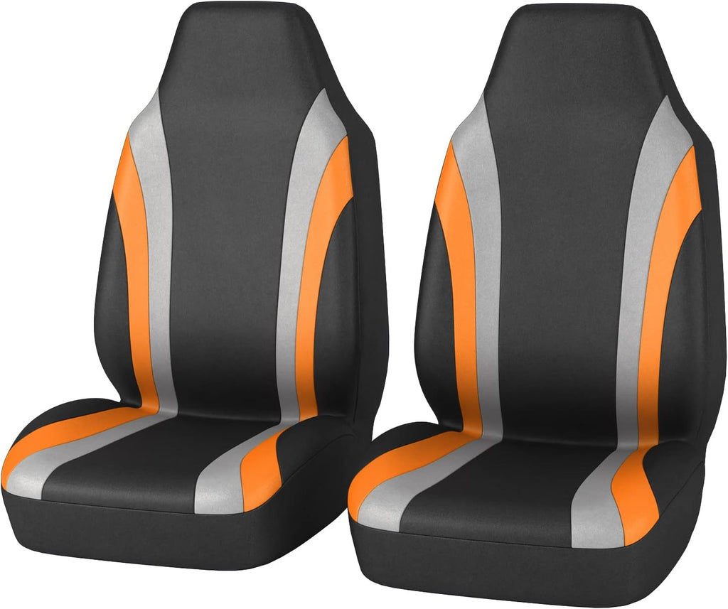 Two Front Car Seat Cover Set, Red L797