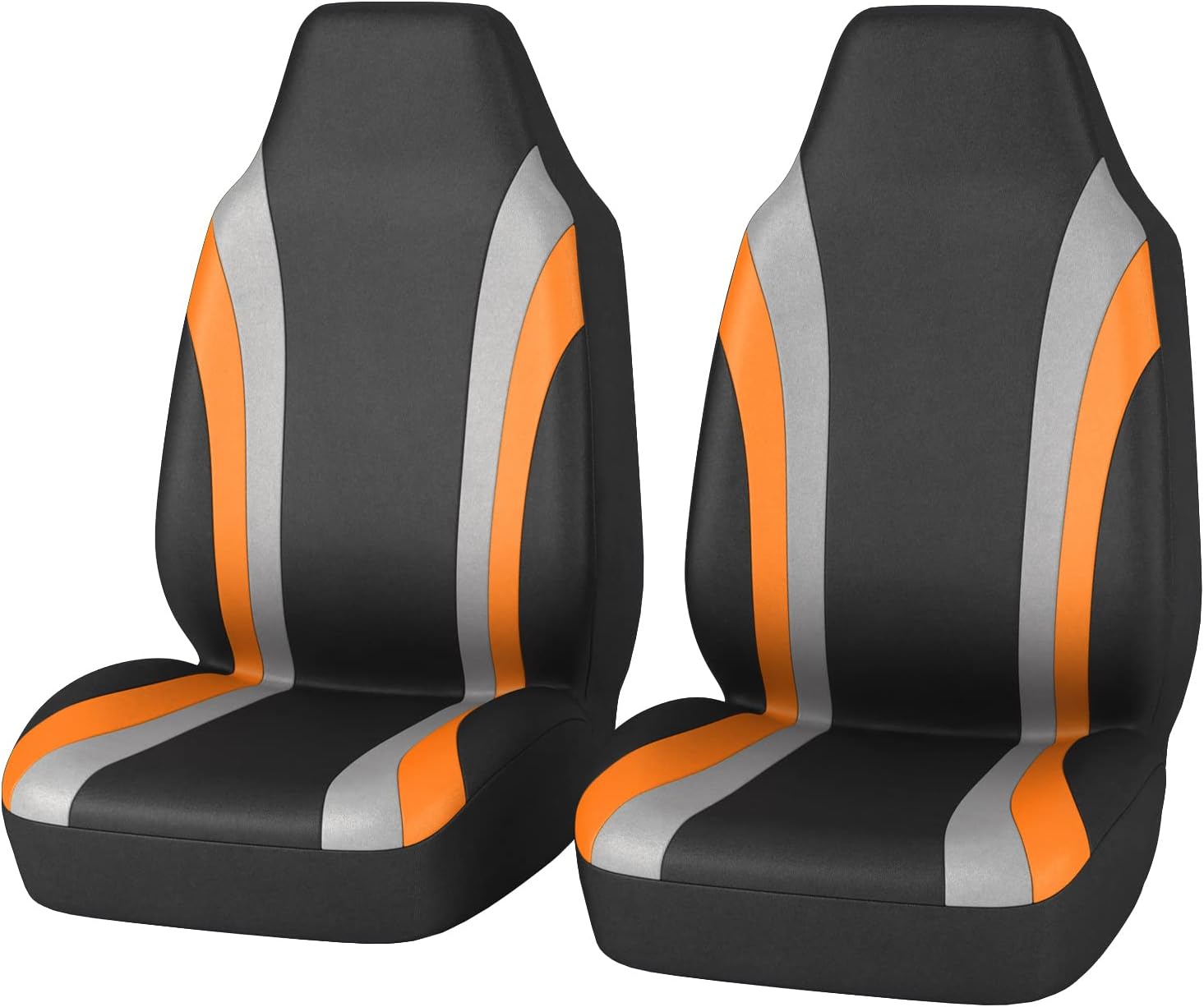 Two Front Car Seat Cover Set, Red L797