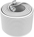 100 ft Low-Loss Coaxial Extension Cable, N Male to N Male, 50 Ohm, 5D-FB Pure Copper V439