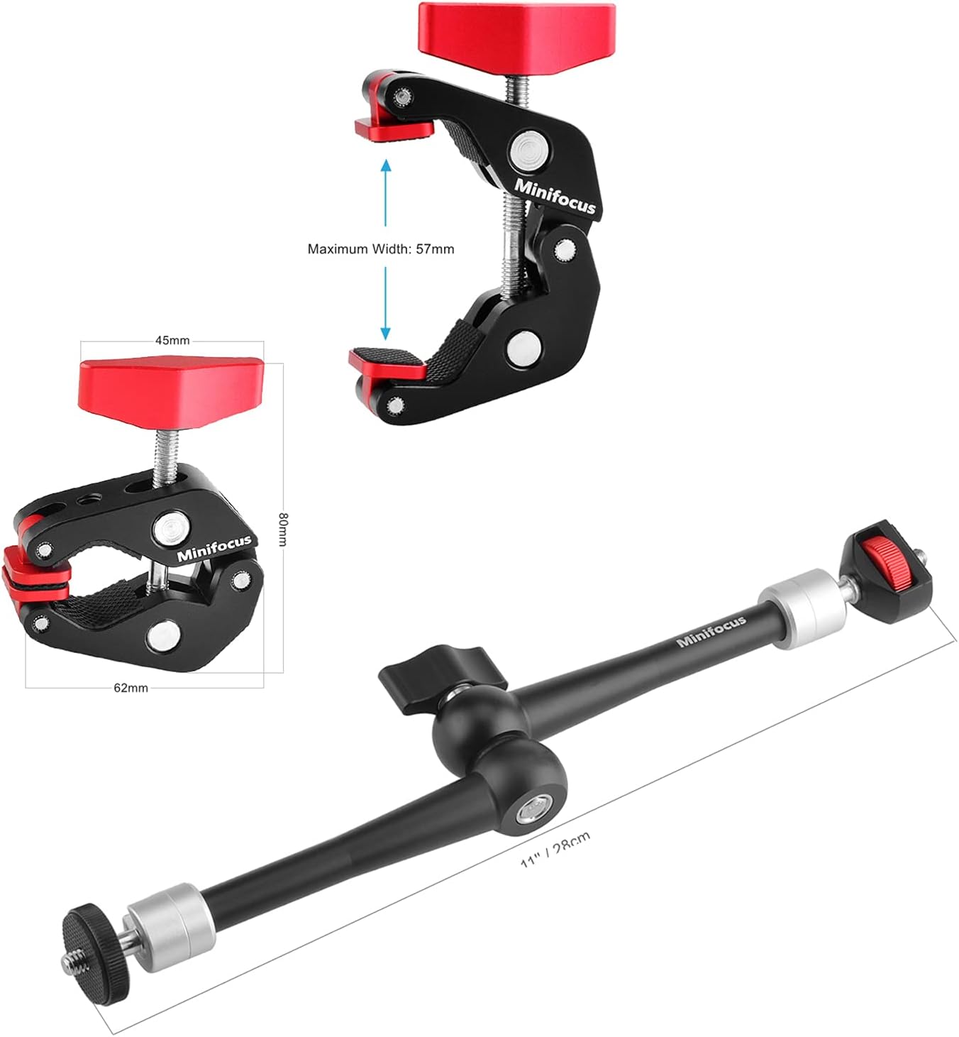 Articulating Friction Magic Arm Super Clamp Mount Kit X339