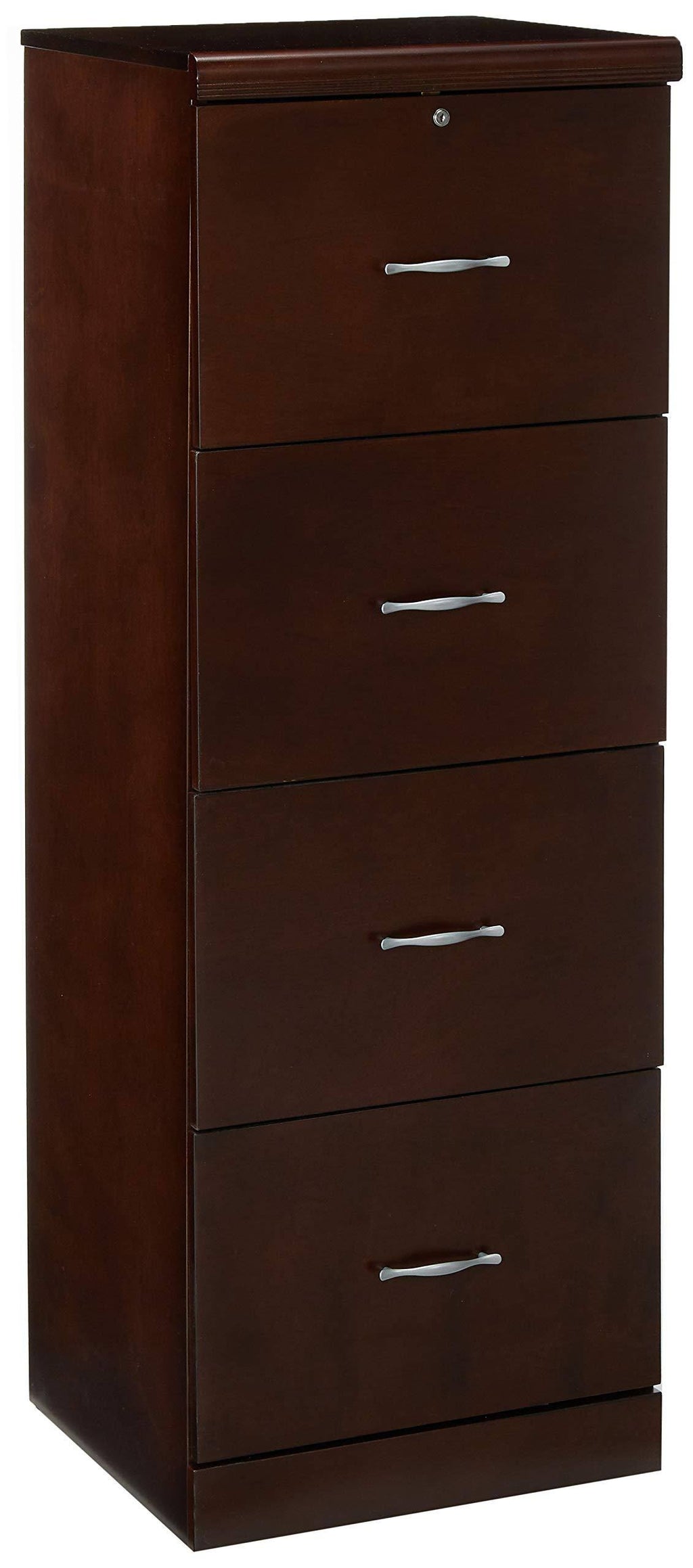 4-Drawer Espresso Vertical File U6487