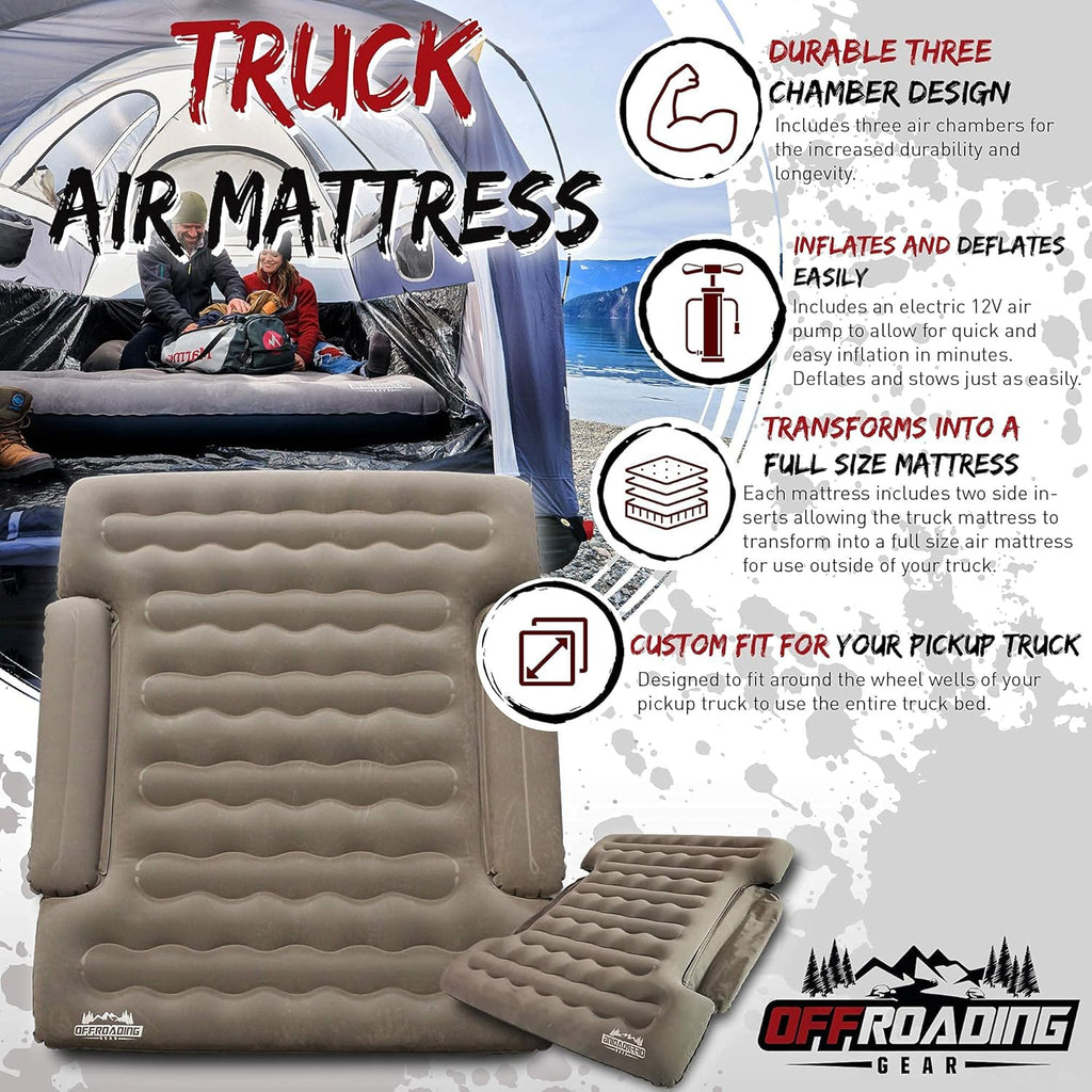 Truck Bed Inflatable Air Mattress, 6 to 6.5 ft Box, Full Double E663451
