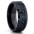 Black Tungsten Carbide Ring 8mm Q578