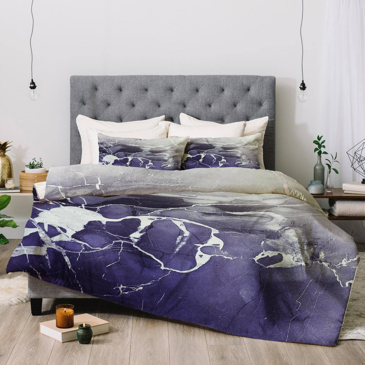 Ultramarine Marble Queen Comforter P32544