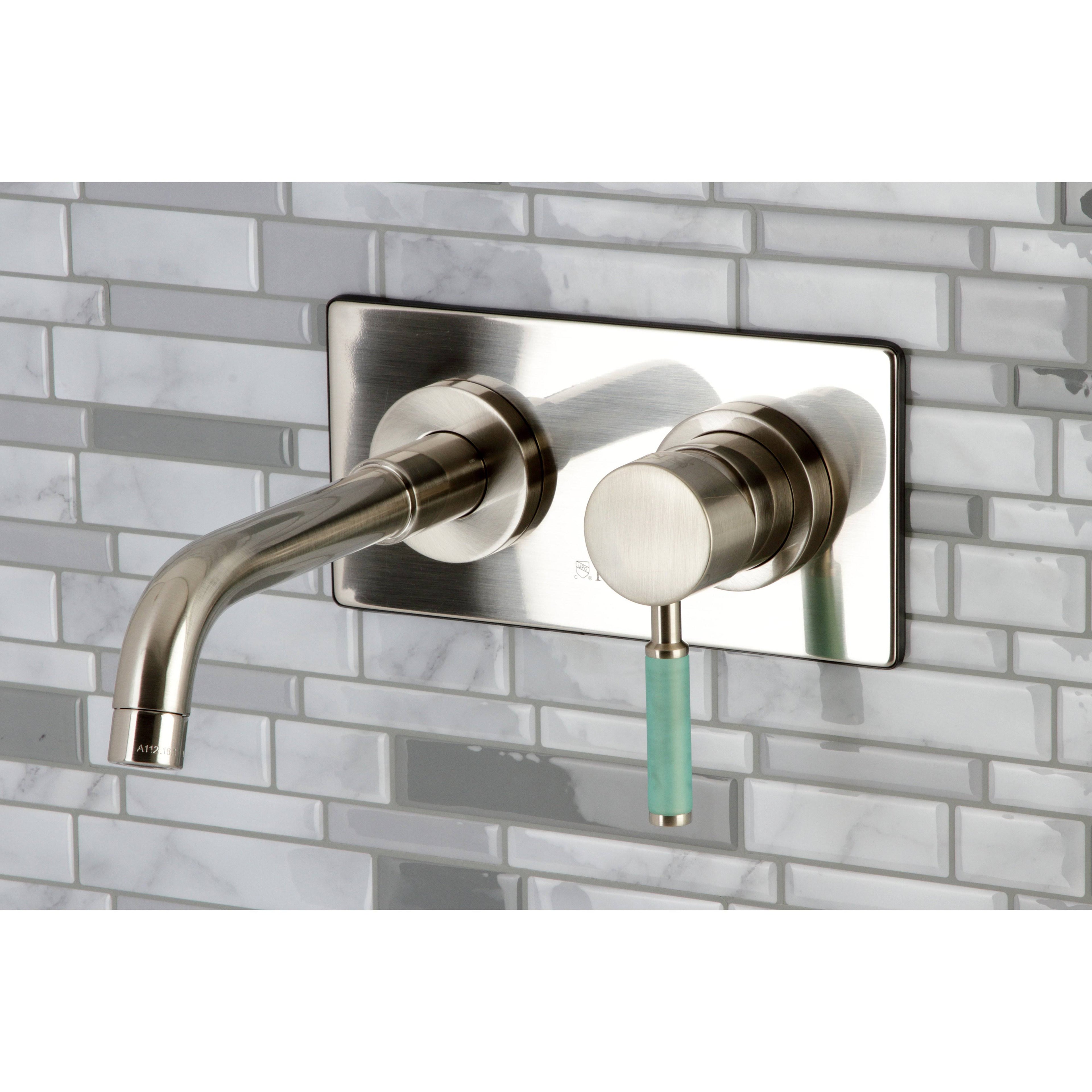 Polished Brass Wall Mount Bathroom Faucet K217