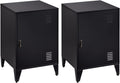 Grey Metal Night Stand with 1 Door I975