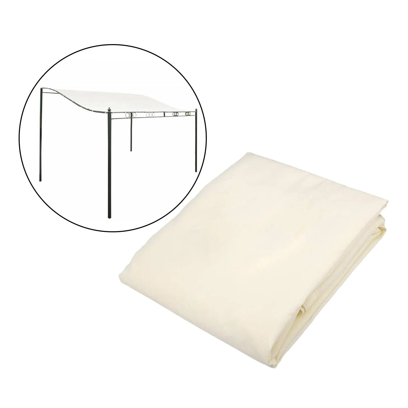 Beige 3x3m Gazebo Replacement Cover S682431