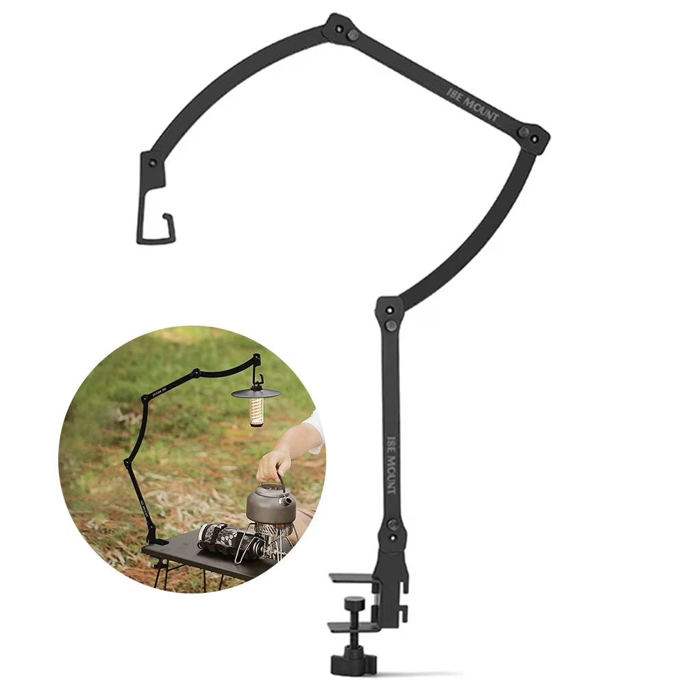 Black Ultralight Camping Lantern Stand R32149